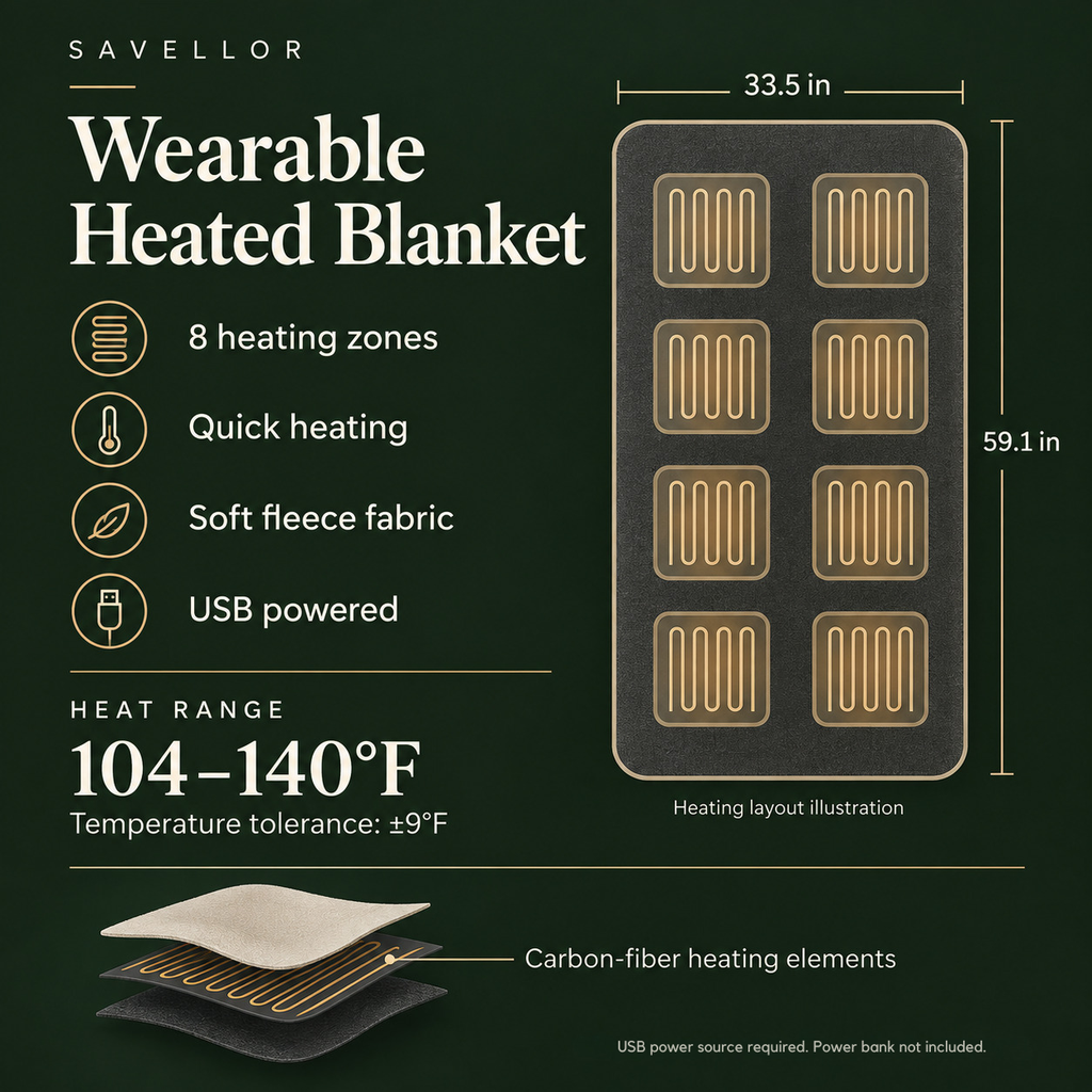 Wearable Heated Blanket