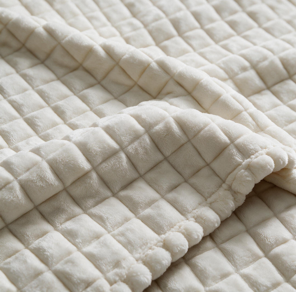 Grid Plush Blanket