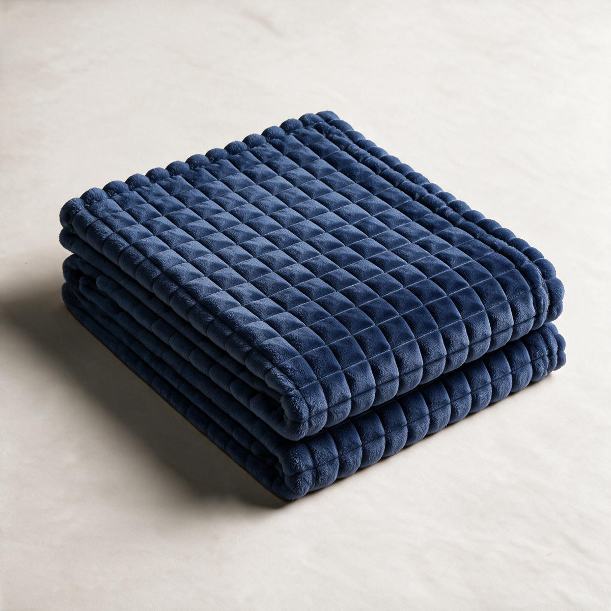 Grid Plush Blanket