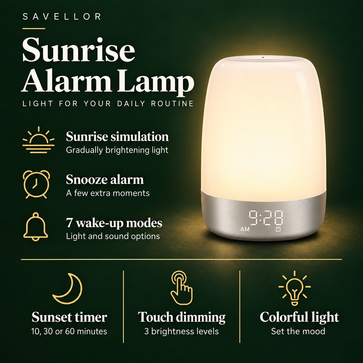 Sunrise Alarm Lamp