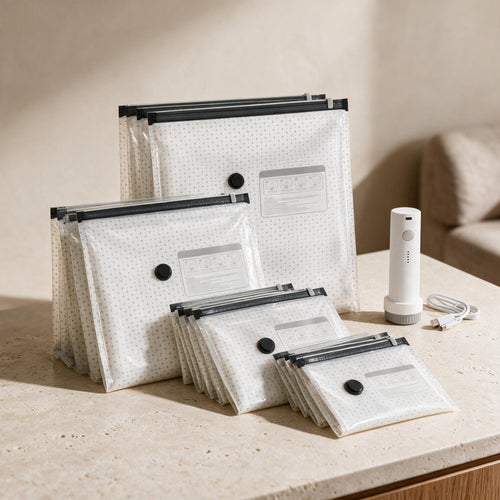26-Bag Vacuum Storage Kit with Electric Pump — premium product view