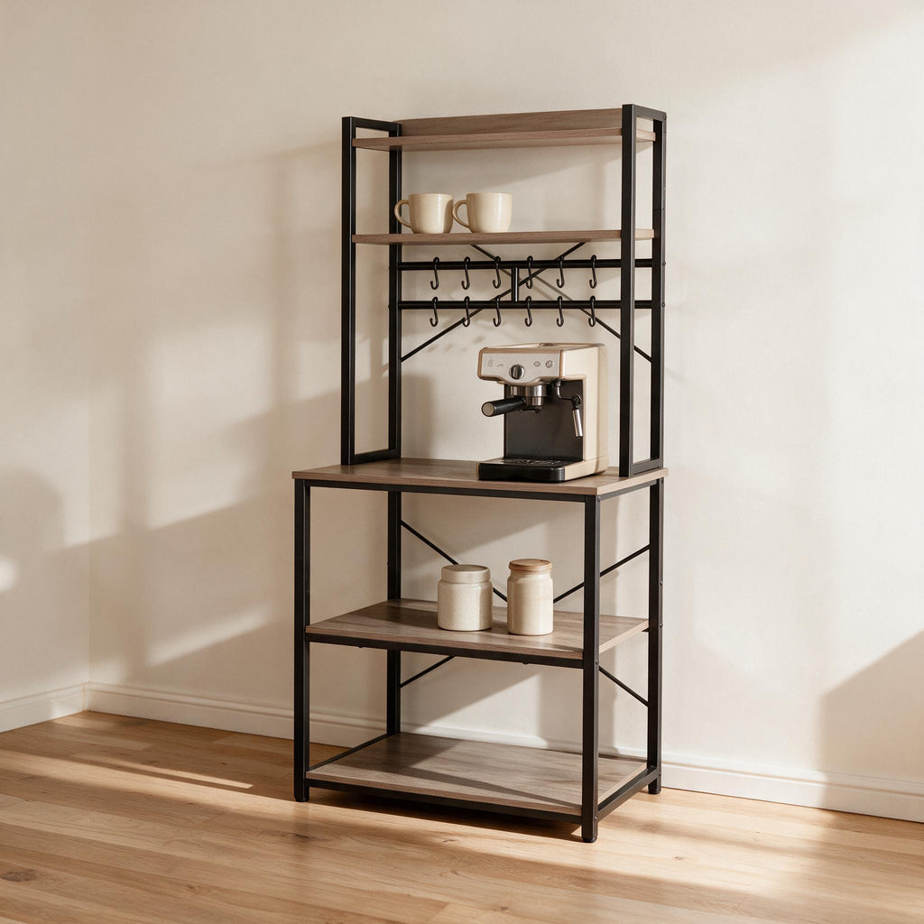 VEVOR Kitchen Baker's Rack - 23.6-Inch — styled in a warm neutral indoor setting.