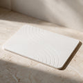 Carved Diatomite Bath Stone — White — full product