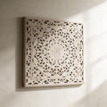 Carved Wooden Wall Panel — White, 36-Inch — premium product view