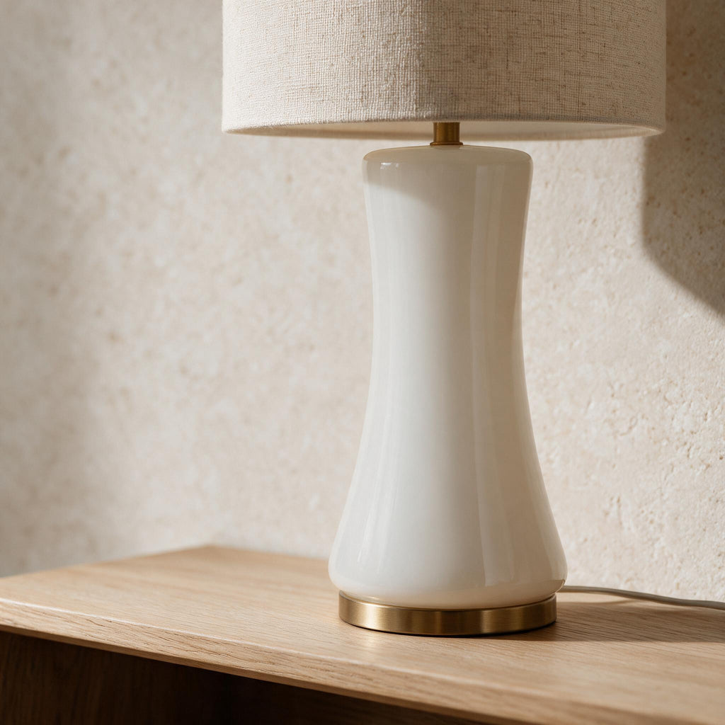 Cascade Glass Table Lamp — close-up of the product details