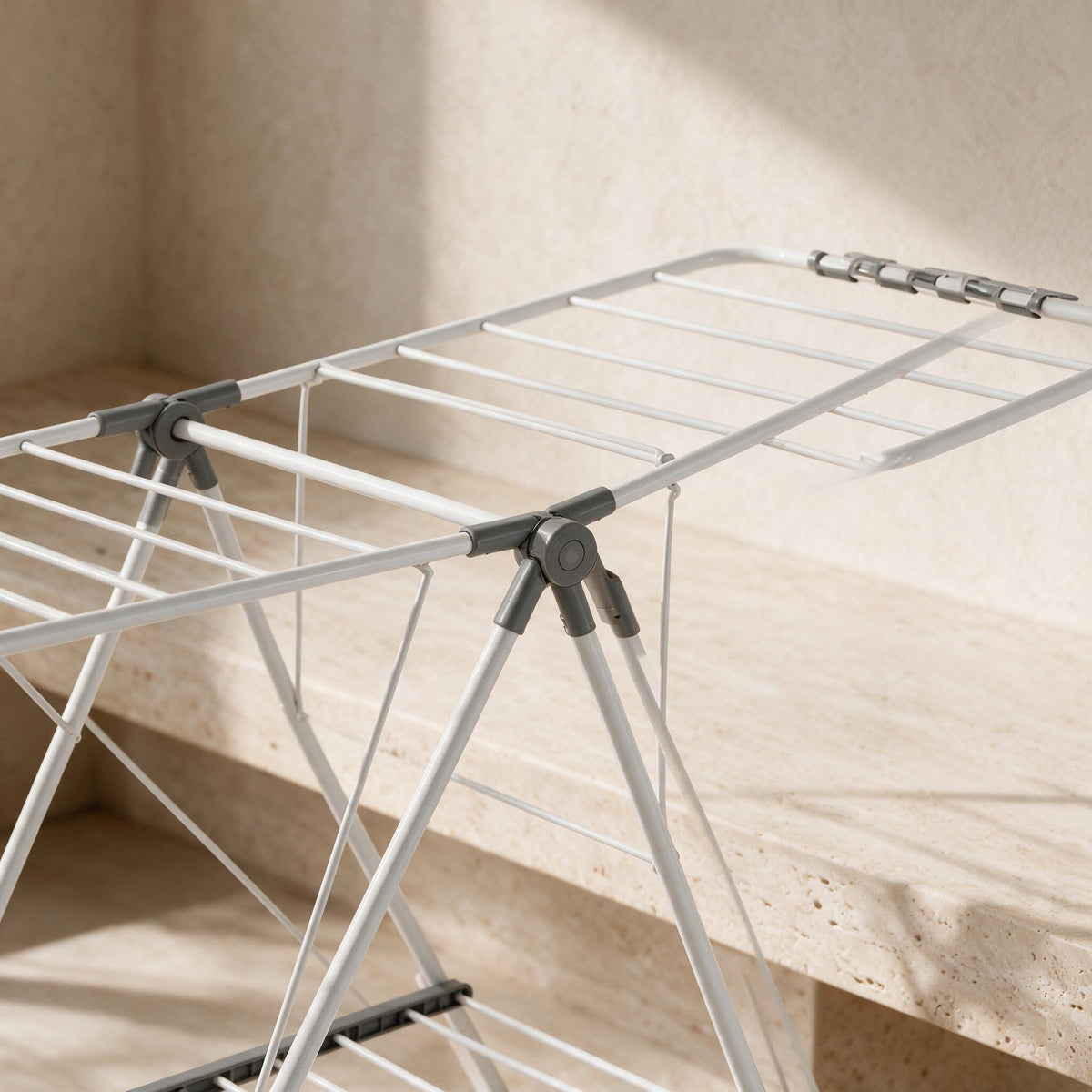 VEVOR Folding Drying Rack - 2 Tier — close detail of the original material and construction.