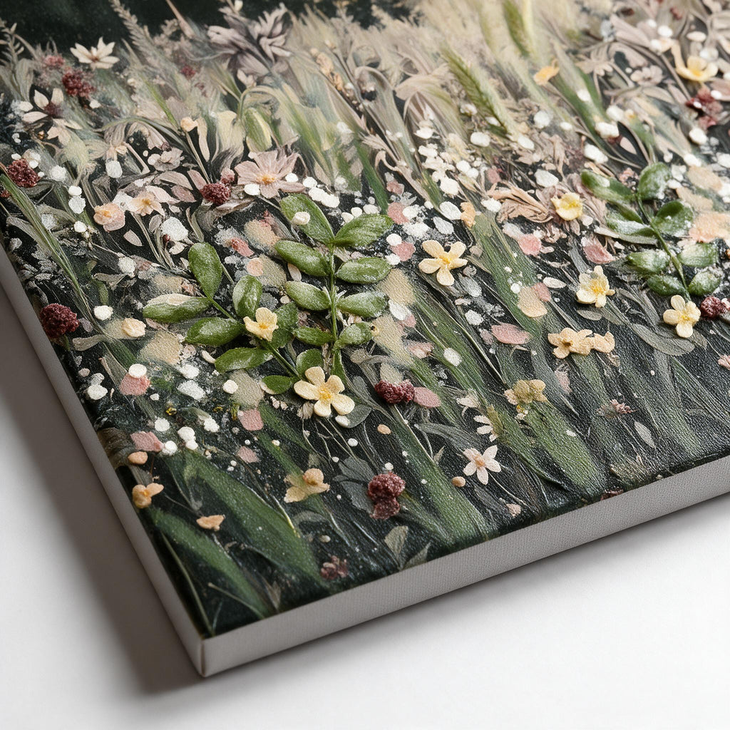 Framed Meadow Artwork — material and construction detail