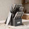 KATISUN 15-Piece Stainless Knife and Block Set — original product details