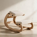 VEVOR Rocking Kneeling Chair - Natural & Beige — premium full product view.