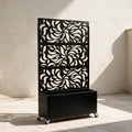 Leaf Privacy Screen with Planter — full product