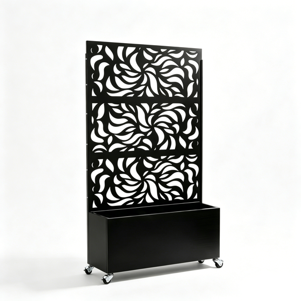 Leaf Privacy Screen with Planter