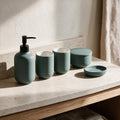 Matte Ceramic Bathroom Set - 5 Pieces — product view