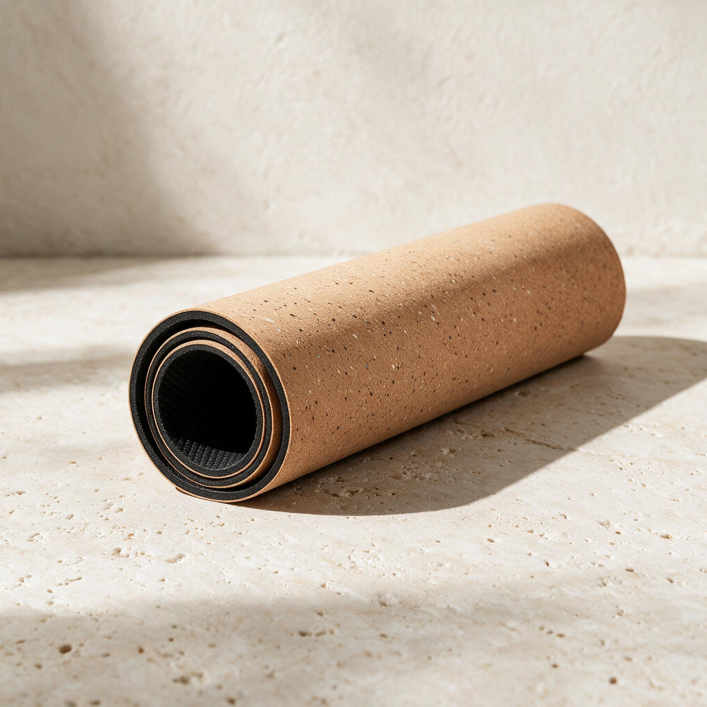 Natural Cork Yoga Mat — 5mm — full product