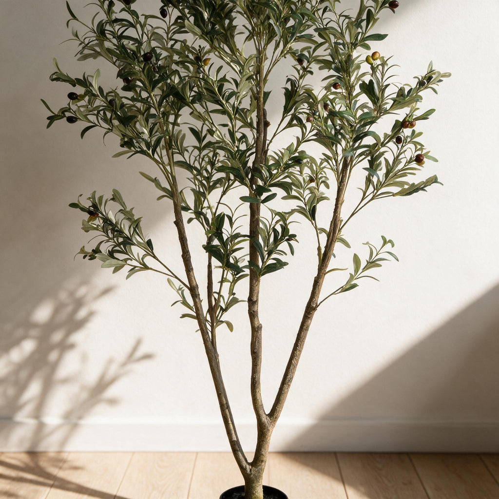 Artificial Olive Tree - 6 ft — close detail of the original material and construction.