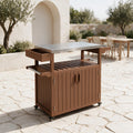 Outdoor Entertaining Cart — Brown — full product