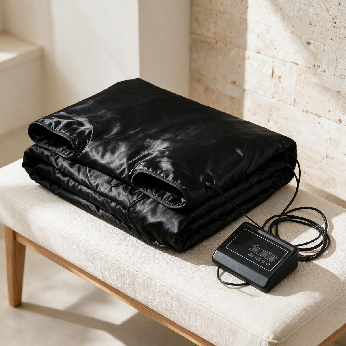 Black Infrared Sauna Blanket, premium product view.