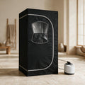 Black Portable Steam Sauna, premium product view.