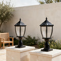 Solar Glass Garden Lanterns — Set of 2 — full product