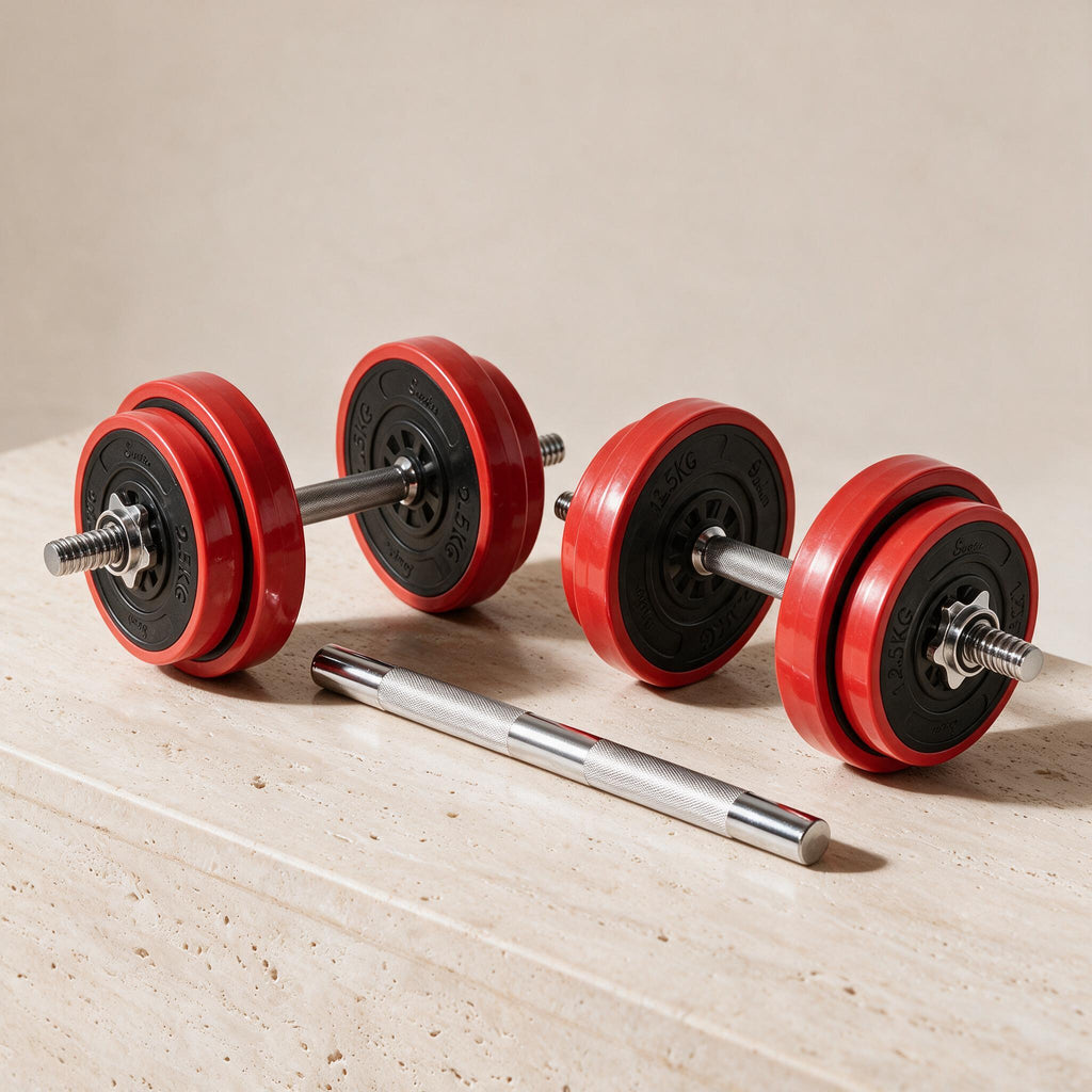 Soozier Dumbbell & Barbell Set - 44 lb — premium full product view.