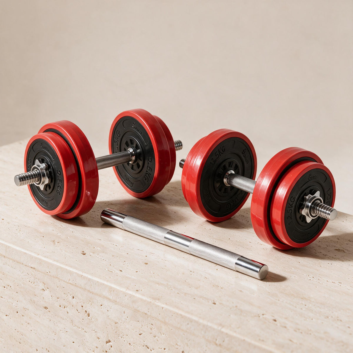 Soozier Dumbbell & Barbell Set - 44 lb — premium full product view.