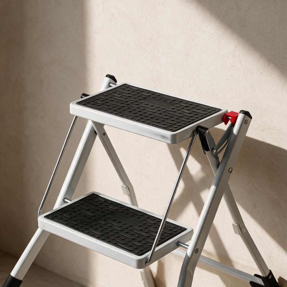 VEVOR Folding Step Stool - 2 Steps — close detail of the original material and construction.