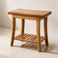 VEVOR Teak Shower Bench - 20-Inch — premium full product view.