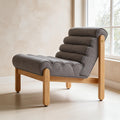 Textured Lounge Chair — Natural & Gray — full product