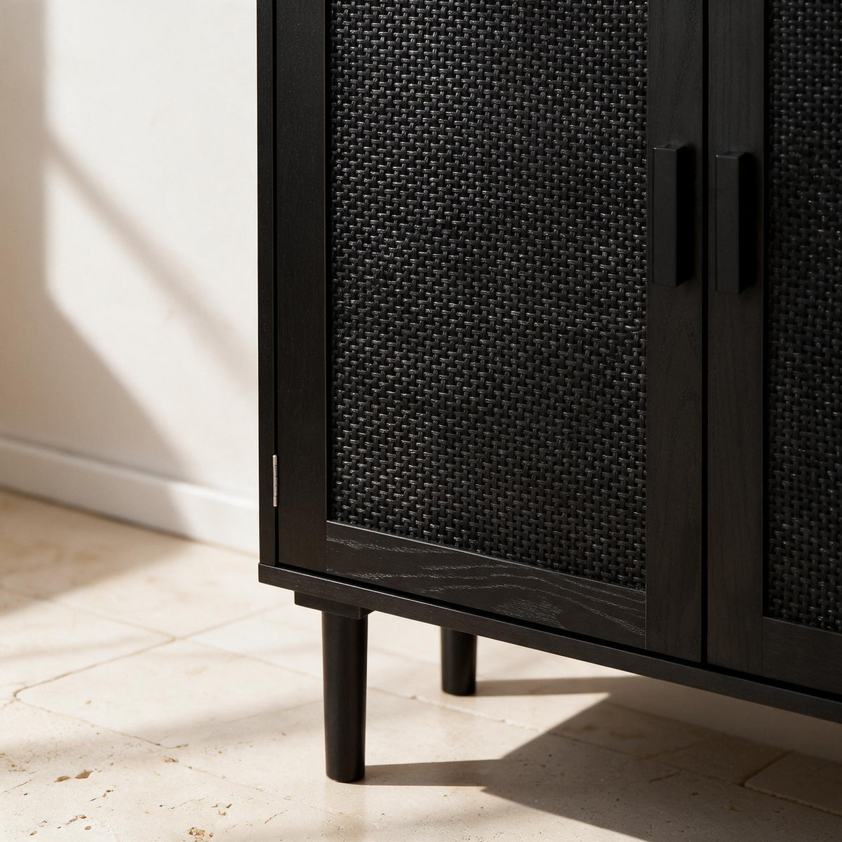 VEVOR Rattan Storage Cabinet — material and construction detail
