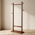 Wooden Coat Rack - Walnut Finish — premium full product view.