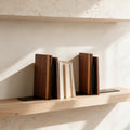 Wood & Metal Bookends — Set of 4 — full product