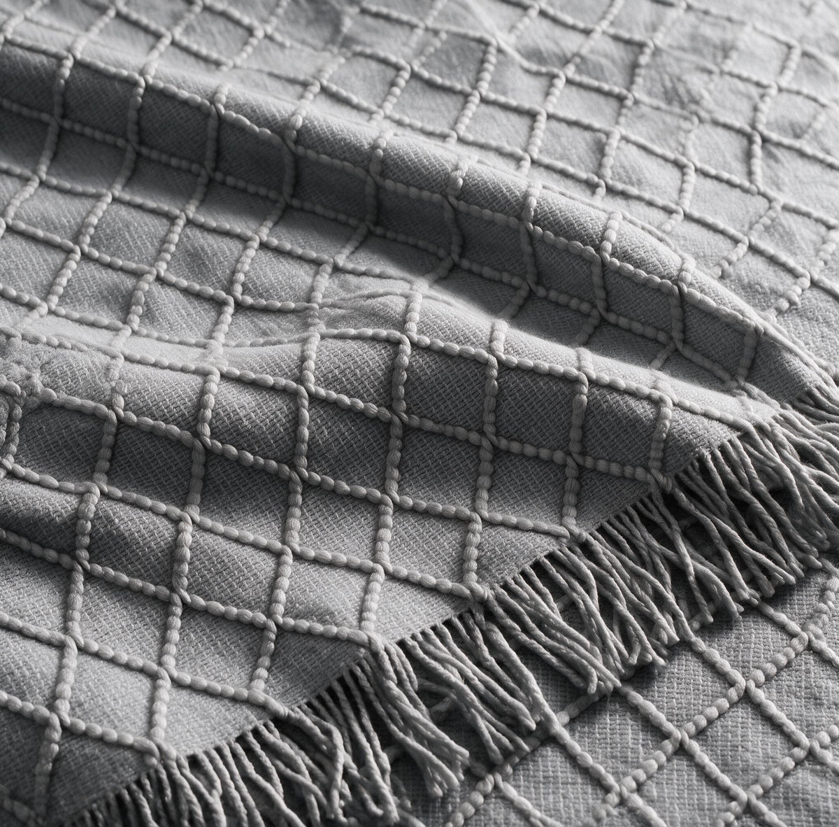 Diamond Knit Throw Blanket