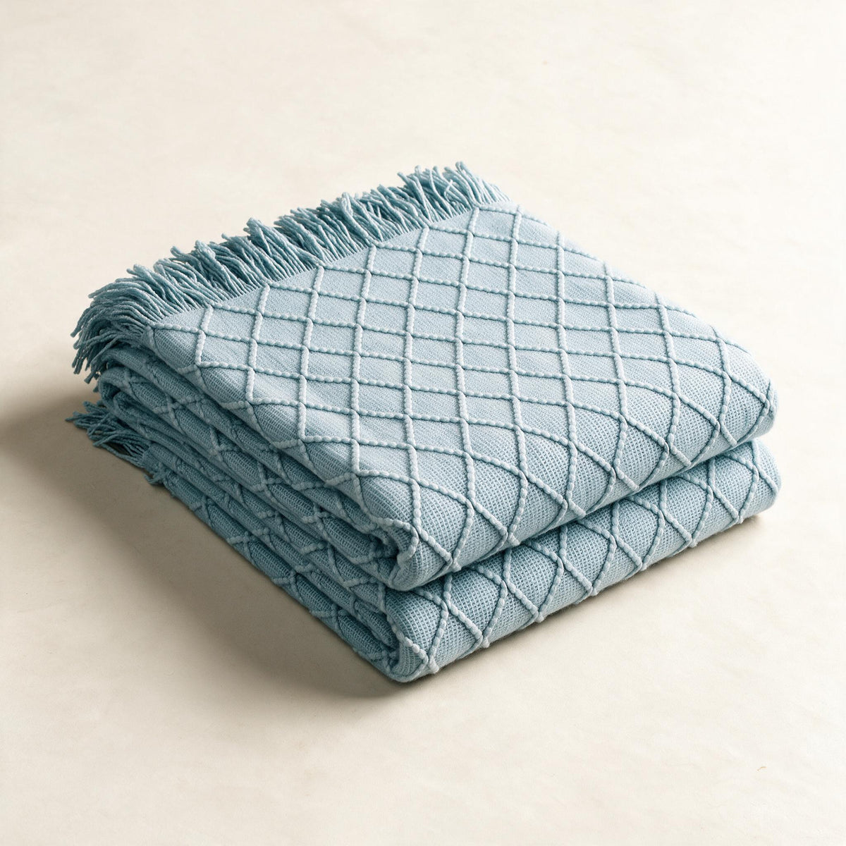 Diamond Knit Throw Blanket